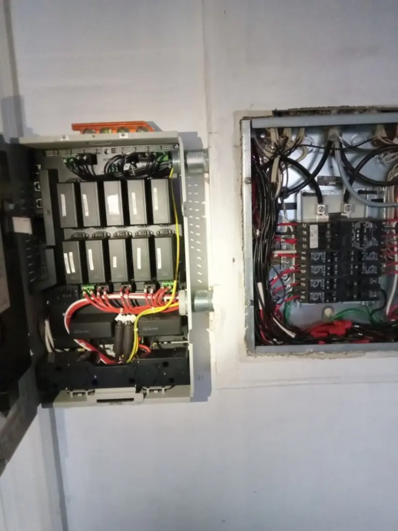 Electrical panel upgrade completed for Indoor Lighting Installation in Mills